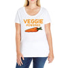 Veggie Powered Ladies Curvy T-Shirt