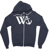 w anchor mens funny offensive Zipper Hoodie