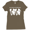 steven seagal flock of seagals seagulls Ladies Fitted T-Shirt
