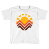 sunset mountain Toddler T-shirt