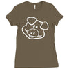 pig funny Ladies Fitted T-Shirt