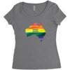 Australia Lgbt Women's Triblend Scoop T-shirt