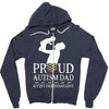 proud Autism dad Zipper Hoodie