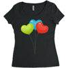 ballon color full Women's Triblend Scoop T-shirt
