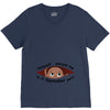 September Peeking Out Baby Boy V-Neck Tee