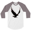 black raven with red eye 3/4 Sleeve Shirt