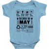 Born In May Baby Onesie