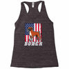 usa boxer flag Racerback Tank