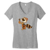 racoon Women's V-Neck T-Shirt