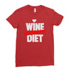 wine diet challenge accepted Ladies Fitted T-Shirt