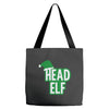 christmas head elf Tote Bags