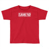 samcro funny retro biker gang sons fancy dress anarchy vintage Toddler T-shirt