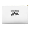 commas save lives Accessory Pouches