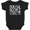 normal people scare me Baby Bodysuit