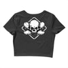 skate until the end black Crop Top