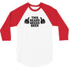 beard t shirt funny t shirt beer tshirt cool shirt mens tshirt austin 3/4 Sleeve Shirt