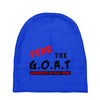 the goat white t shirt greatest of all time basketball baseball footba Baby Beanies