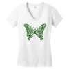 liver cancer butterfly Women's V-Neck T-Shirt
