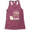 veteran dad 2 Racerback Tank