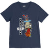 volcano head V-Neck Tee