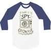 be aware of the spy crowave 3/4 Sleeve Shirt