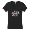 pop's barber shop Women's V-Neck T-Shirt