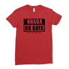 khada ho gaya Ladies Fitted T-Shirt