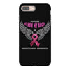my hero is now my angel breast cancer awareness iPhone 8 Plus Case