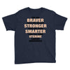 Braver Stronger Smarter Uterine Cancer Awareness Youth Tee