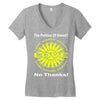 political the 80's 60's hippy anti capitalism Women's V-Neck T-Shirt