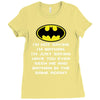 i'm not saying i'm batman funny Ladies Fitted T-Shirt