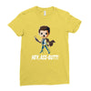 hey, ass butt! Ladies Fitted T-Shirt