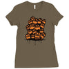 halloween ghost Ladies Fitted T-Shirt