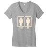 you me kleiner pimmel fun lustig Women's V-Neck T-Shirt