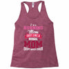 running mom white Racerback Tank