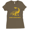 ankylosaurus dinosaur Ladies Fitted T-Shirt