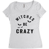 witches be crazy Women's Triblend Scoop T-shirt