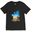 sticker box V-Neck Tee