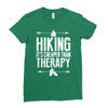 hiking it's cheaper than therapy Ladies Fitted T-Shirt