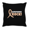 Survivor Rock Throw Pillow