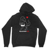 pregnant rex white and red color Unisex Hoodie