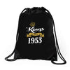 kings are born in 1953 Drawstring Bags