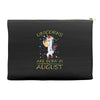 UNICORNS ARE BORN IN AUGUST Accessory Pouches