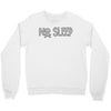 no sleep white Crewneck Sweatshirt