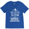 You Cant Scare Me I am Biker Grandfather V-Neck Tee