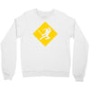ninja crossing sign Crewneck Sweatshirt