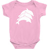 three dolphins Baby Onesie