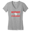 Detroit vs Everbody Women's V-Neck T-Shirt