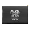 I Love You Grandpa Accessory Pouches