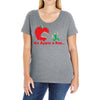 an apple a day Ladies Curvy T-Shirt